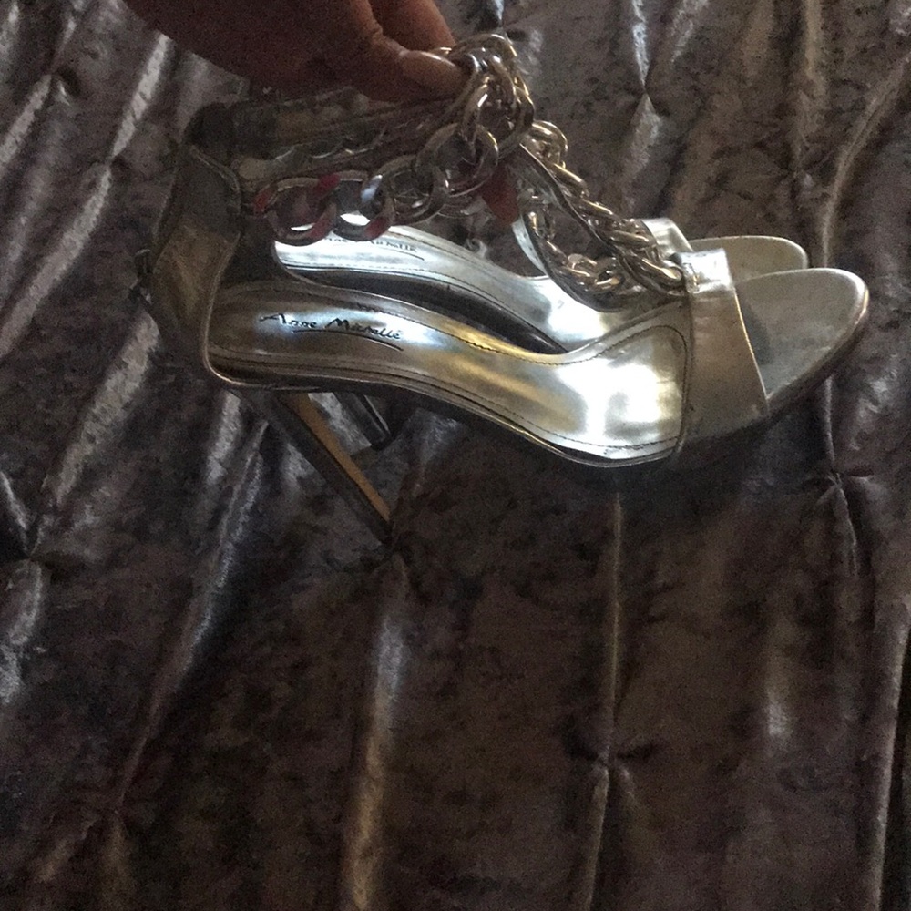 Silver heels